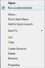Run as administrator