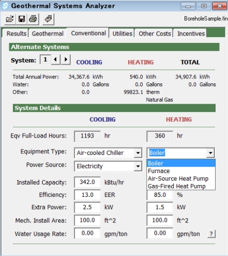 GSA Module - Conventional System Comparison Information