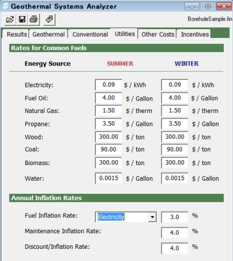 GSA Module - Utility Tab